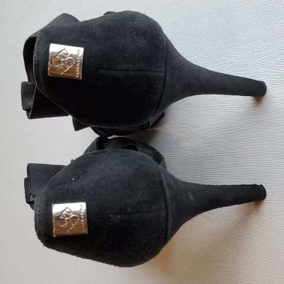 BCBG Black Strappy Platform Stilettos 8.5 - Picture 4 of 7